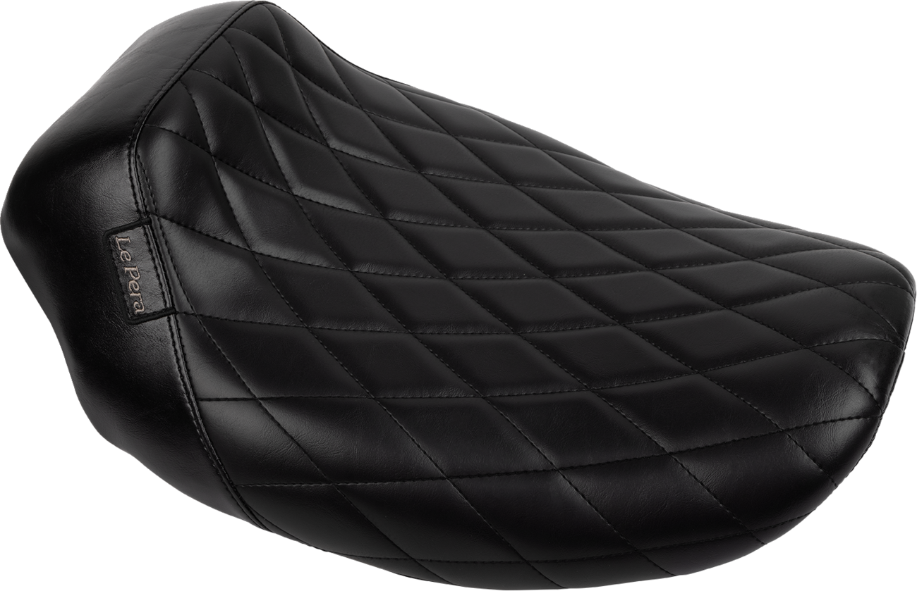 LE PERA Bare Bones Solo Seat - Diamond Stitch - FLH/FLT '23-'25 LV-005DM