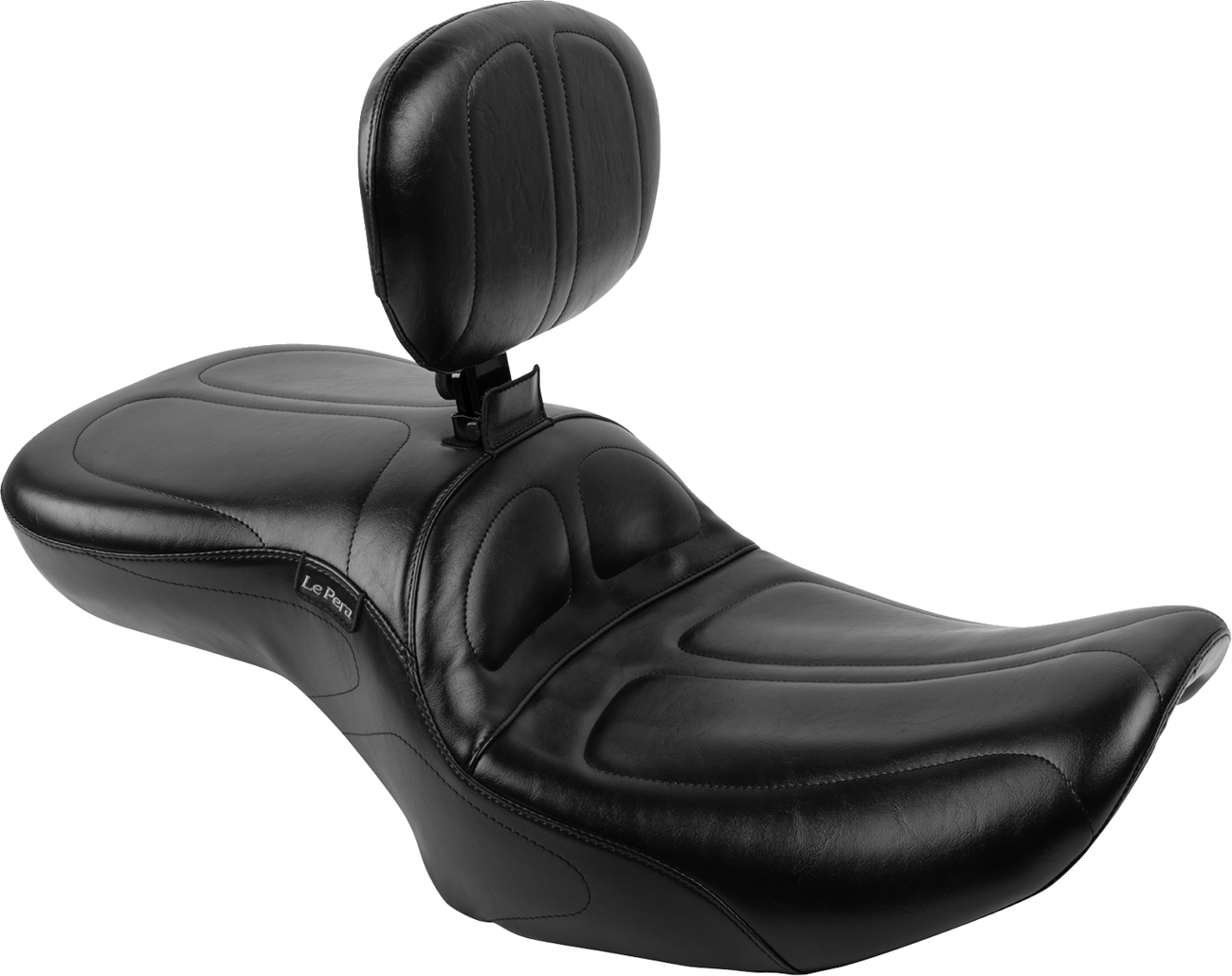 LE PERA Maverick Seat - with Backrest - Black - FLH/FLT '23-'25 LV-957BR