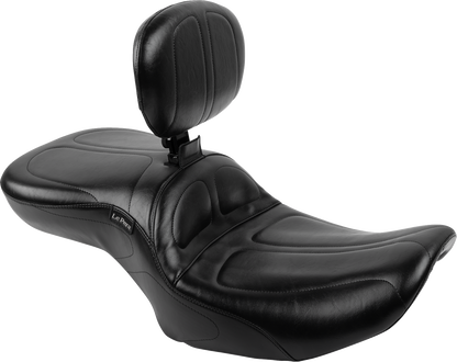 LE PERA Maverick Seat - with Backrest - Black - FLH/FLT '23-'25 LV-957BR