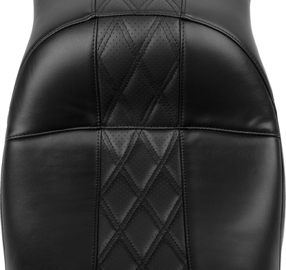 LE PERA Maverick Seat - without Backrest - Hot Rod HR2 - Black - FLH/FLT '23-'25 LV-957HR2