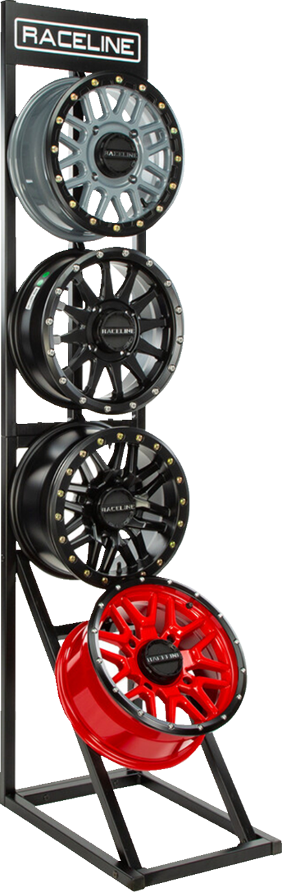 RACELINE WHEELS Wheel Display Rack - 4-Tier P-WHEELDISPLAY-UTV-4