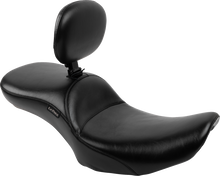 LE PERA Maverick Daddy Long Legs Seat - With Backrest - Smooth - FLH/FLT '23-'25 LV-957DLBRS