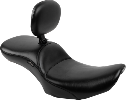 LE PERA Maverick Daddy Long Legs Seat - With Backrest - Smooth - FLH/FLT '23-'25 LV-957DLBRS