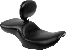 LE PERA Maverick Seat - with Backrest - Smooth - Black - FLH/FLT '23-'25 LV-957BRS