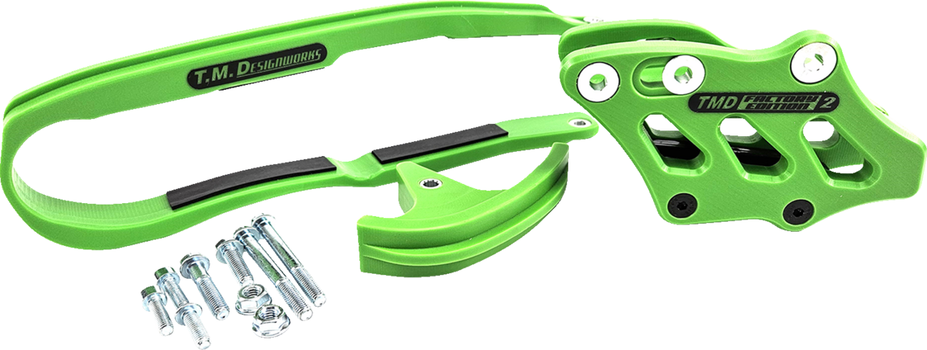 T.M. DESIGNWORKS Chain Guide/Slider - Green - KX 250/450 KCP-K12-GR