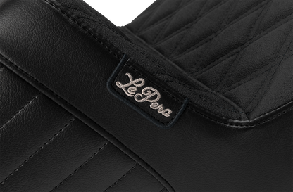 LE PERA Kickflip Seat - Double Diamond Stitch w/ Gripp Tape - FLH/FLT '23-'25 LV-597DDGP