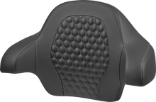 SADDLEMEN Tour Pack Backrest Pad - Honeycomb - Gray Stitching - FLH/FLT '14-'24 814-07-15102