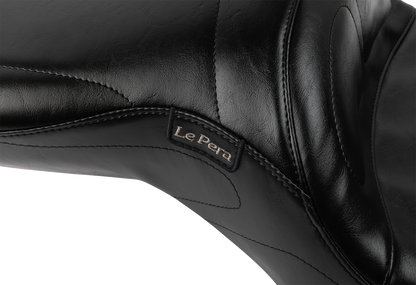 LE PERA Maverick Seat - with Backrest - Black - FLH/FLT '23-'25 LV-957BR