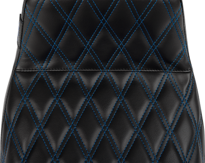 LE PERA Tailwhip Seat - Blue Double Diamond Stitch - FLH/FLT -'23-'25 LV-587DD-BE01