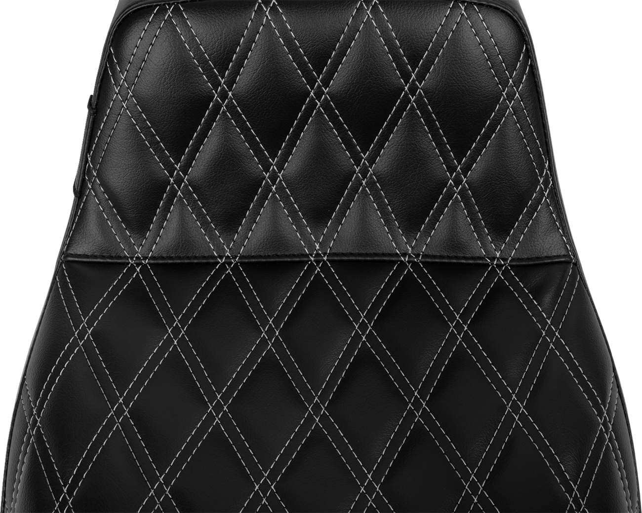 LE PERA Tailwhip Seat - Bright Gray Double Diamond Stitch - FLH/FLT '23-'25 LV-587DD-GY01
