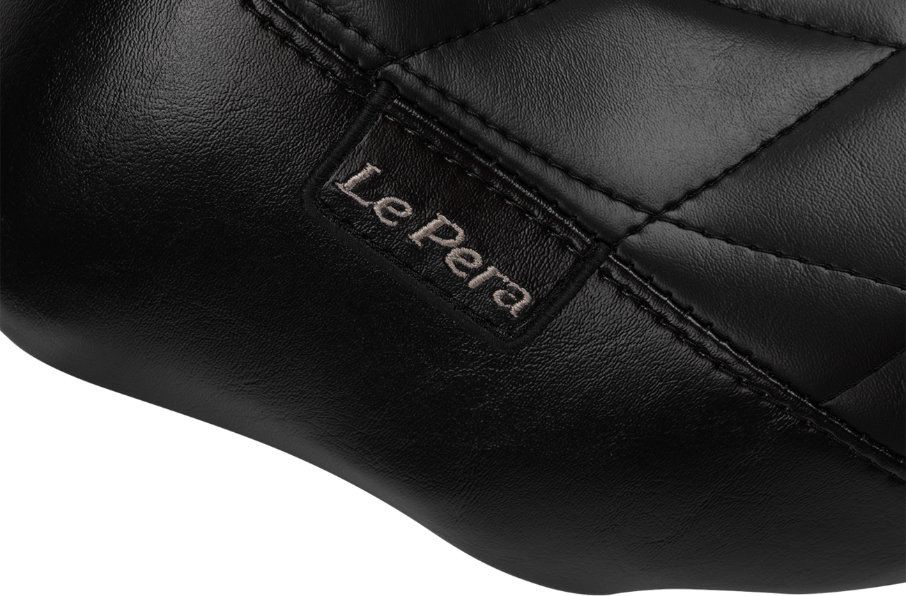 LE PERA Bare Bones Solo Seat - Diamond Stitch - FLH/FLT '23-'25 LV-005DM