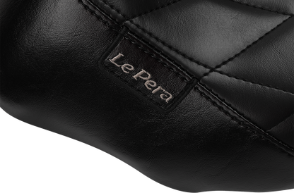 LE PERA Bare Bones Solo Seat - Diamond Stitch - FLH/FLT '23-'25 LV-005DM