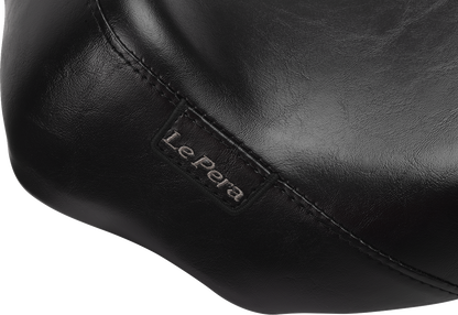 LE PERA Bare Bones Solo Seat - Smooth - Black - FLH/FLT '23-'25 LV-005