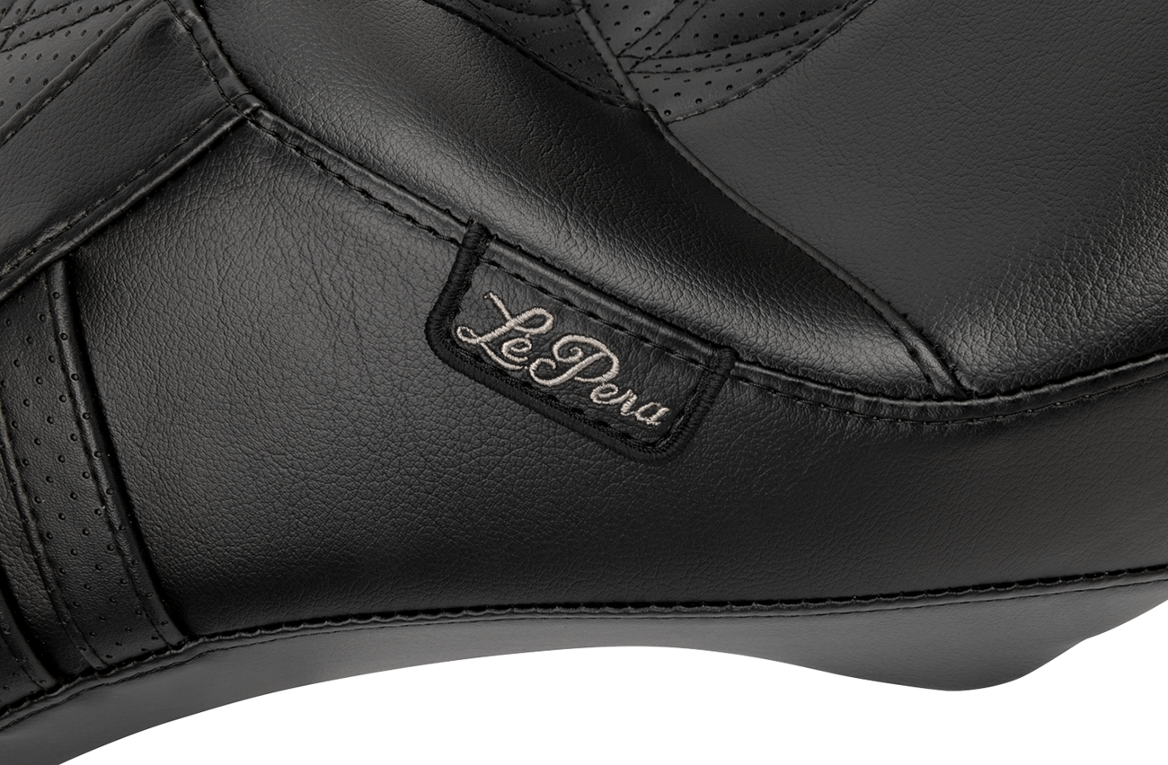 LE PERA Outcast Seat - Without Backrest - GT2 Inlay - FLH/FLT '23-'25 LV-987GT2