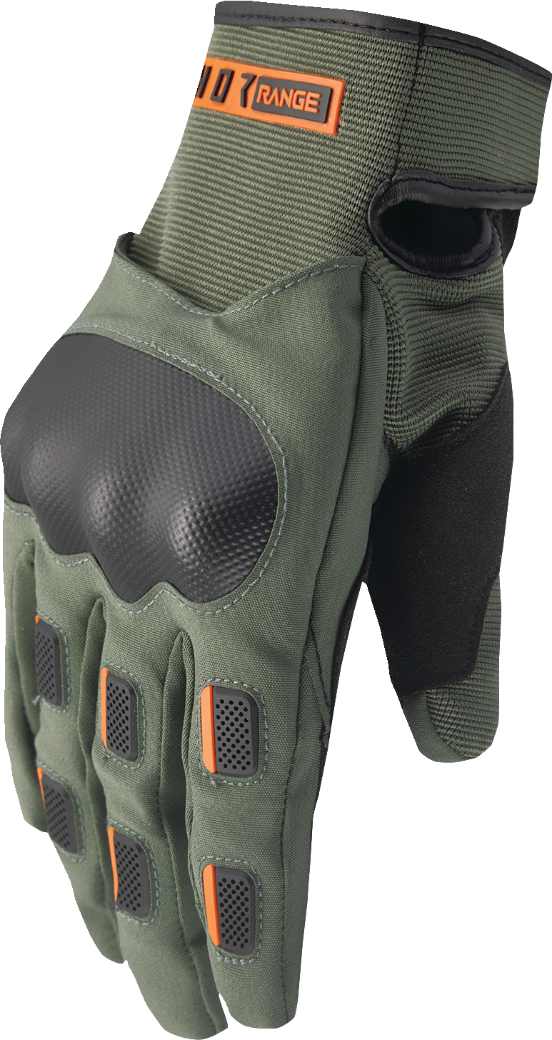 THOR Range Gloves - Army/Orange - 3XL 3330-8269