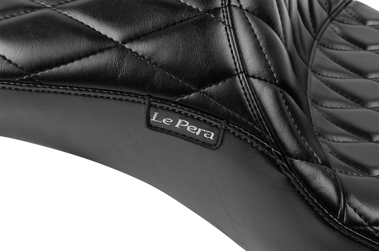 LE PERA Maverick Daddy Long Legs Seat - Without Backrest - Diamond Stitched - FLH/FLT '23-'25 LV-957DLDM