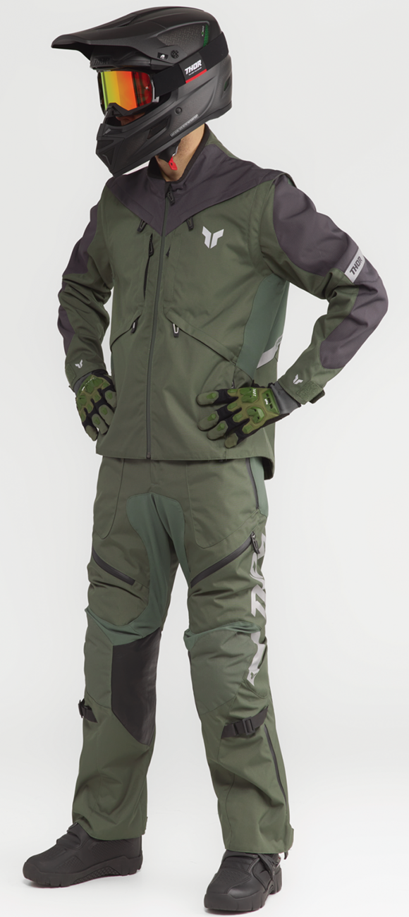 THOR Terrain Over-the-Boot Pants - Army/Charcoal - US 42 2901-12156