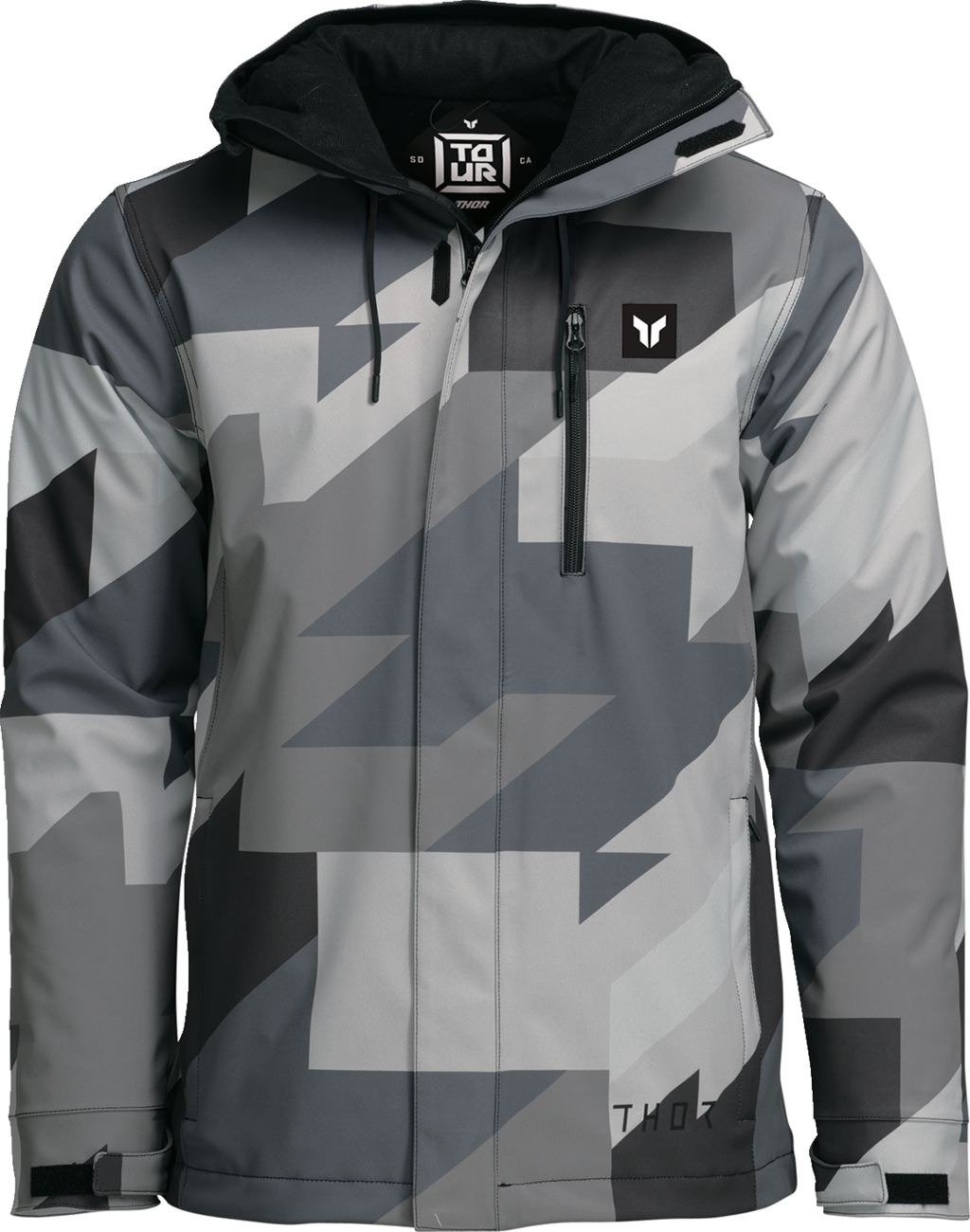 THOR Brave Tour Jacket - Gray/Black Camo - 2XL 2920-0865