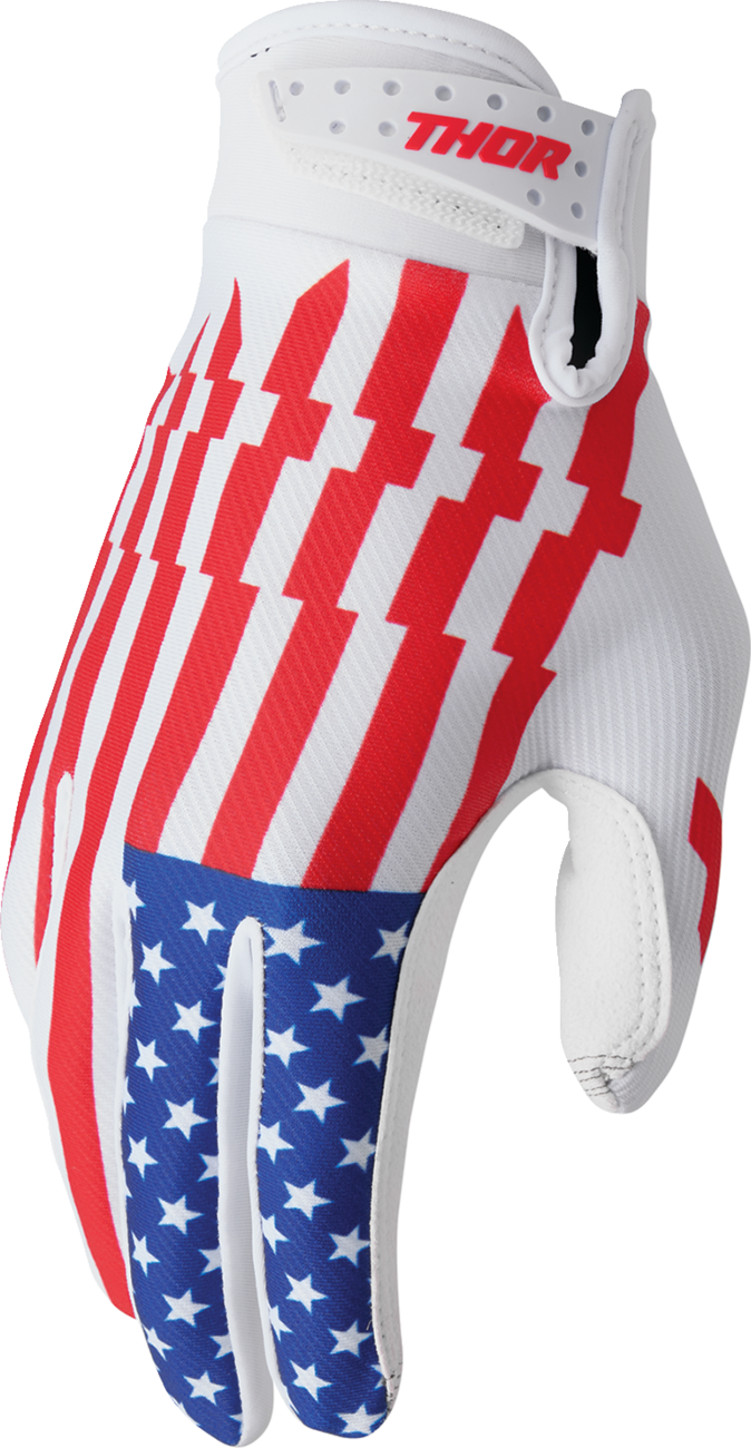 THOR Launchmode Gloves - Patriot - Medium 3330-8208