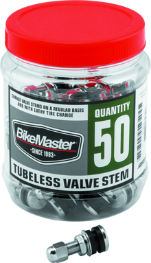 BikeMaster Valve Stem Chrome Tubeless Tub 50