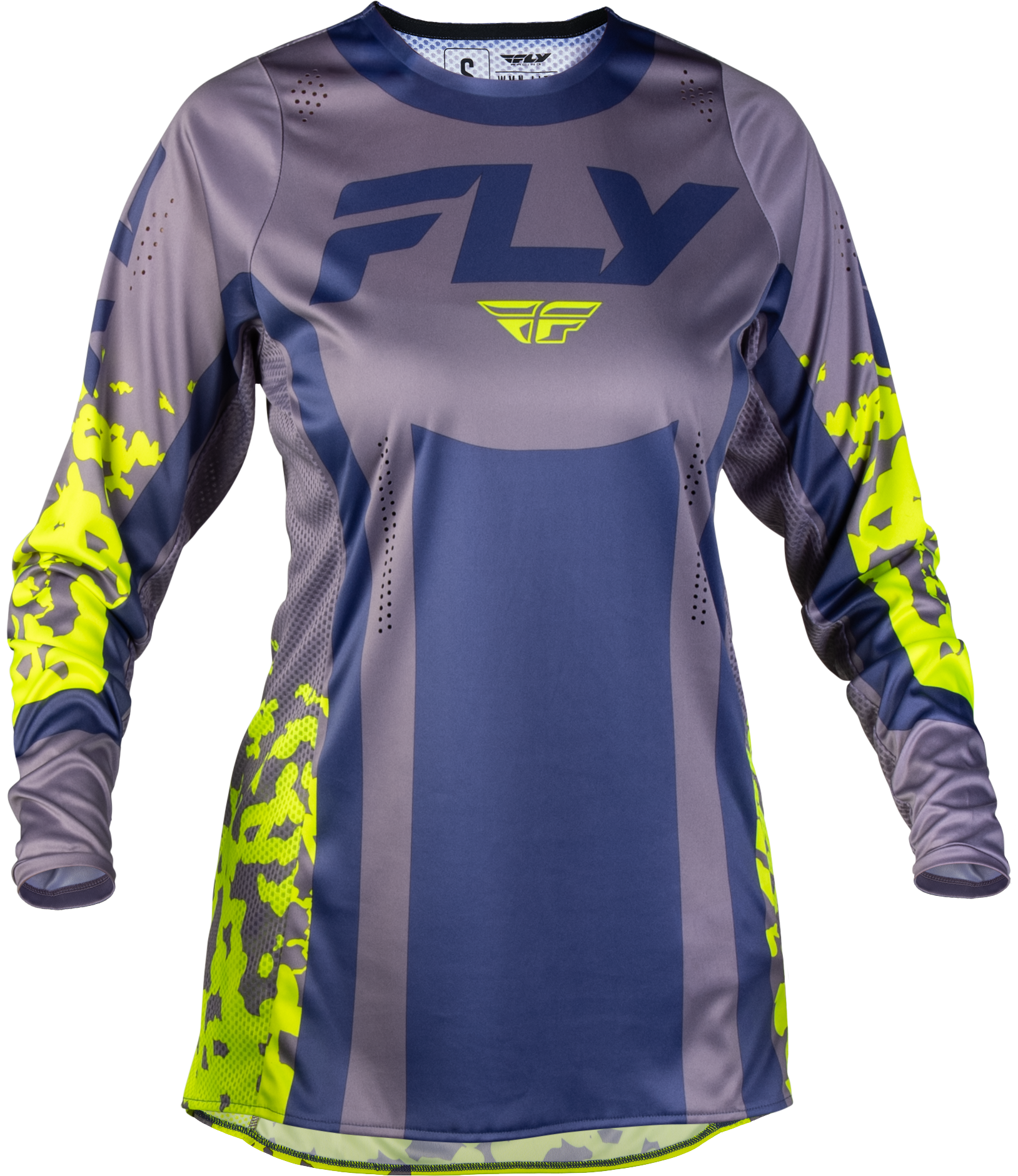 Women's Lite Flake Jersey Lavendar/Blue/Yellow Xl
