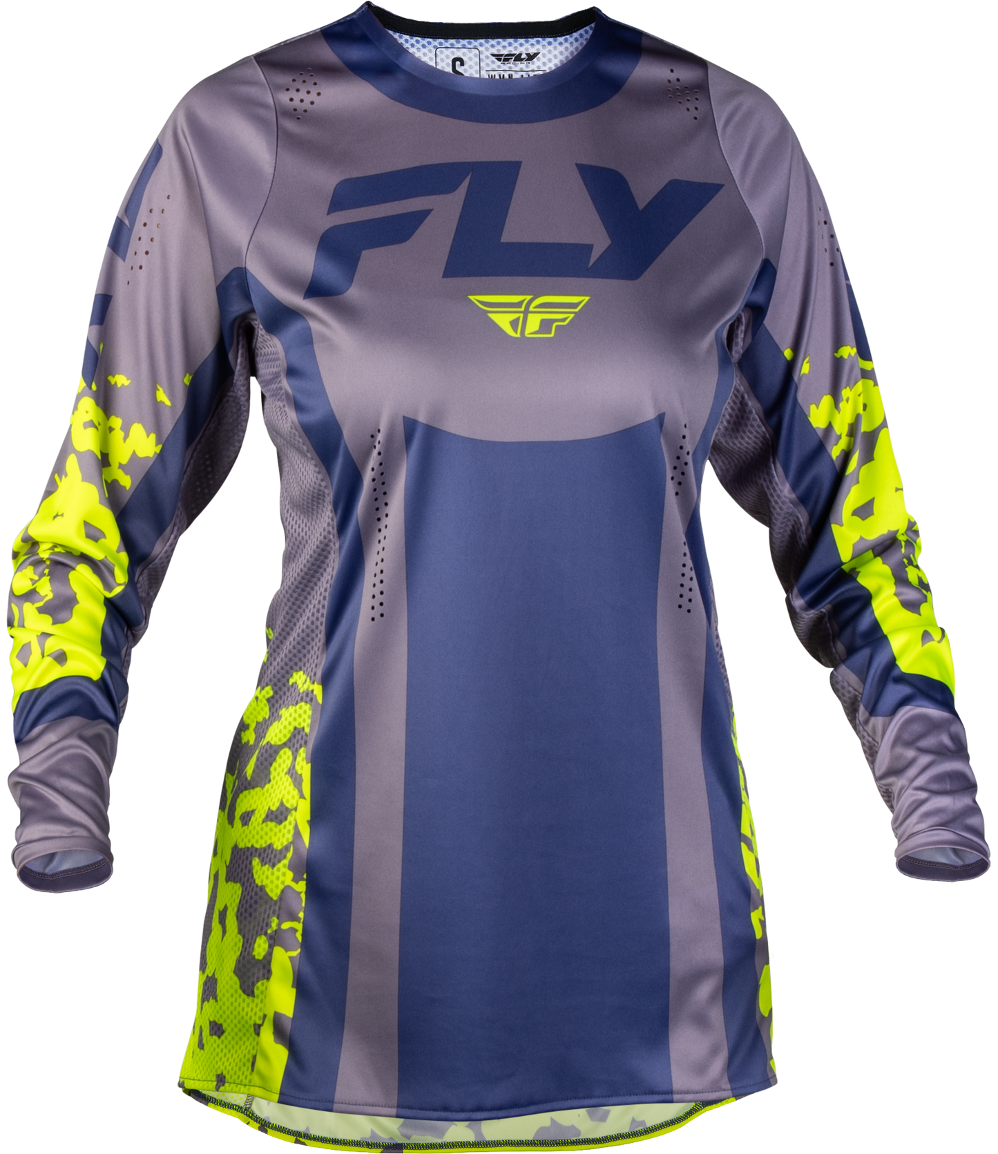 Women's Lite Flake Jersey Lavendar/Blue/Yellow Md