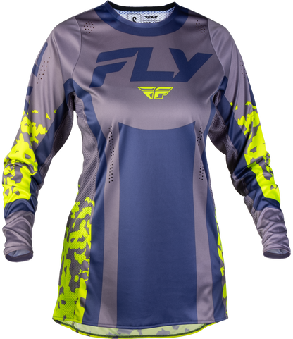 Women's Lite Flake Jersey Lavendar/Blue/Yellow Md