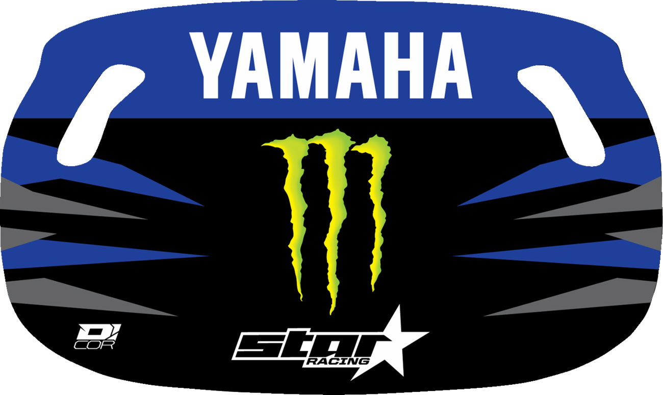 D'COR VISUALS Pit Board - Black/Blue - Monster Energy Logo 60-60-155