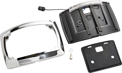 CIRO License Plate Frame - LED - Curved - Chrome 40500