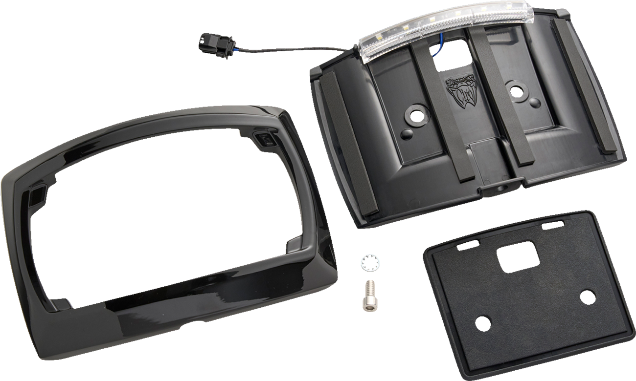 CIRO License Plate Frame - LED - Curved - Black 40520