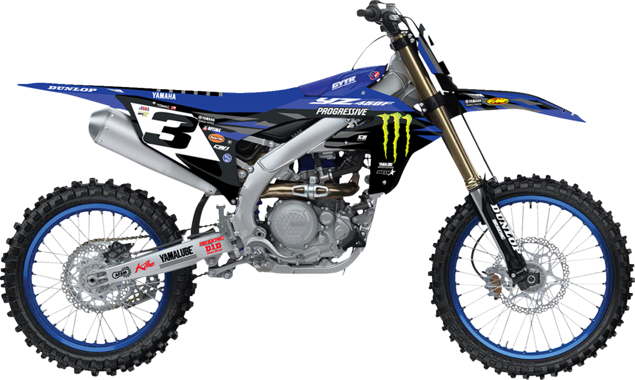 D'COR VISUALS Graphic Kit - '25 Monster Energy - YZ 125/250 20-50-285