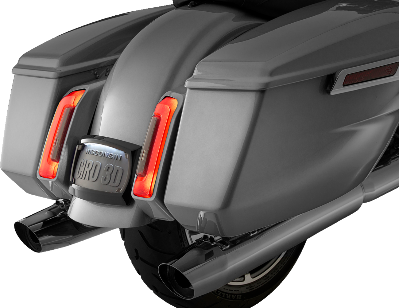 CIRO License Plate Frame - LED - Curved - Black 40520