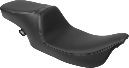 DRAG SPECIALTIES SEATS Predator 2-Up Seat - Solar Leather - Smooth - w/o Backrest - FL '97-'07 4695E