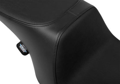DRAG SPECIALTIES SEATS Predator 2-Up Seat - Vinyl - Smooth - w/o Backrest - FL '97-'07 4695A