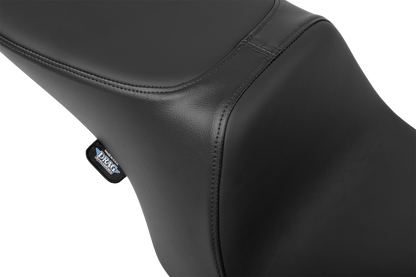 DRAG SPECIALTIES SEATS Predator 2-Up Seat - Solar Leather - Smooth - w/o Backrest - FL '97-'07 4695E