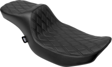 DRAG SPECIALTIES SEATS Extended Reach Predator III Seat - Double Diamond - Black Stitching - Vinyl - FLH/FLT '23-'24 4705B
