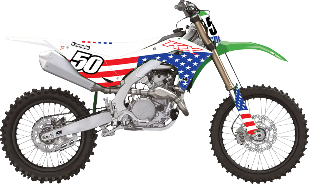 D'COR VISUALS Graphic Kit - USA Kawasaki - KX 250/450 - '24-'26 20-20-201
