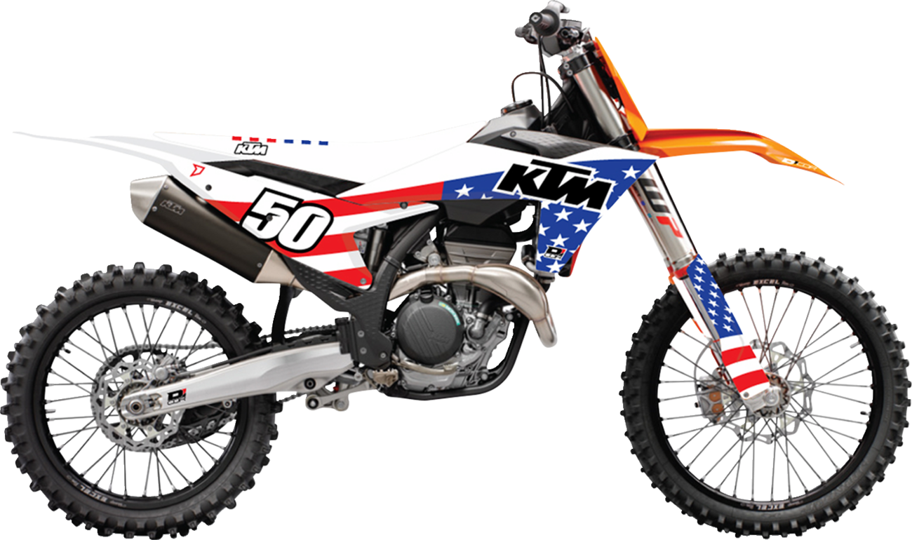 D'COR VISUALS Graphic Kit - USA KTM - SX/F 125-450 '23-'24 20-30-300