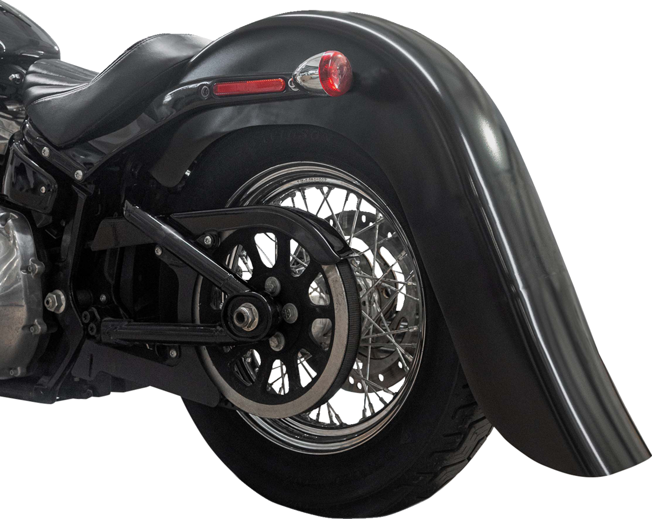 KLOCK WERKS Rear Fender - Vicla Smooth - 9" Extender Rear - Black KWF-02-0312