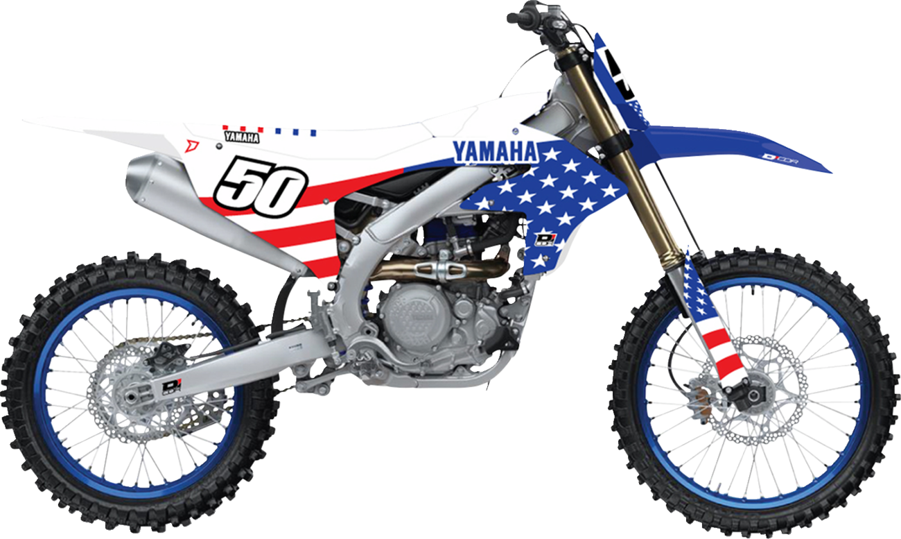D'COR VISUALS Graphic Kit - USA Yamaha - Yamaha - YZ 250/450 F 20-50-350