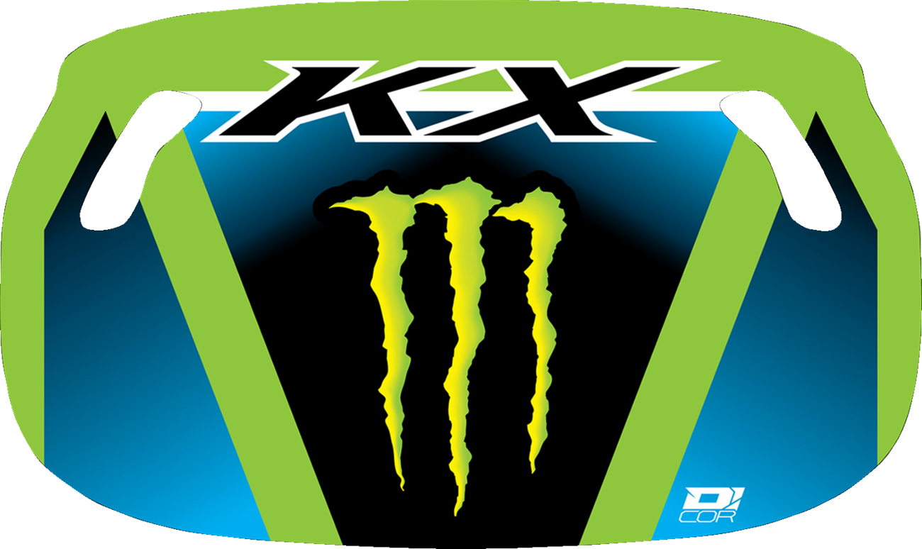 D'COR VISUALS Pit Board - Green/Blue - Monster Energy Logo 60-60-125