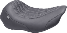 MUSTANG Wide Tripper™ Seat - Solo - Gun Metal Stitching - FLT/FLH '23-'25 88503GM
