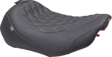 MUSTANG Wide Tripper™ Seat - Solo - Gun Metal Stitching - FLT/FLH '23-'25 89503GM