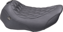 MUSTANG Wide Tripper™ Seat - Solo - Black Stitching - FLT/FLH '23-'25 89503