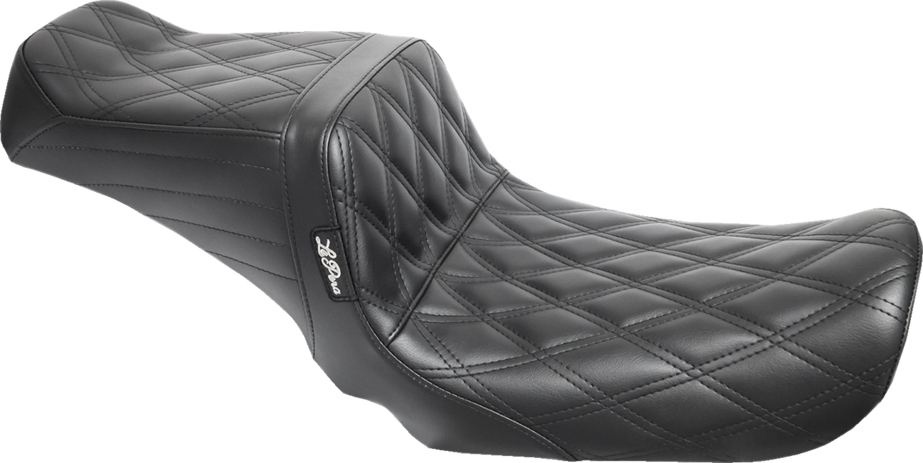 LE PERA Tailwhip Seat - Double Diamond - Black - FXD '04-'05 LF-581DD