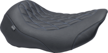 MUSTANG Wide Tripper™ Seat - Solo - Sky Blue Stitching - FLT/FLH '23-'25 88503SB