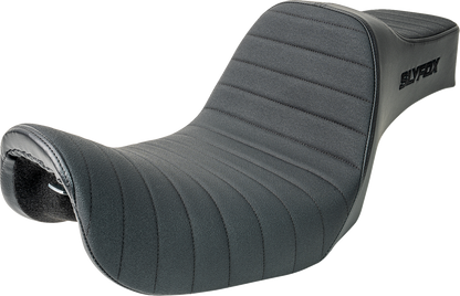 SLYFOX High Noon Seat - Vinyl - Classic Stitch - Black Logo - Dyna '06-'17 4694A-slyfox