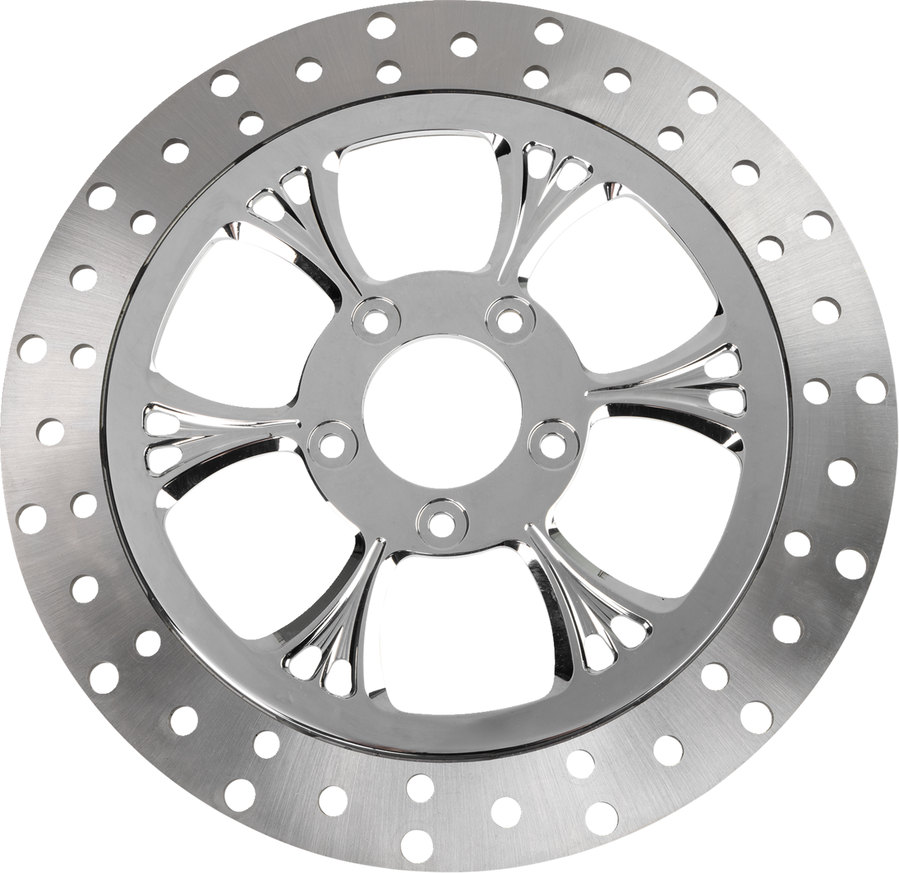 RC COMPONENTS Floating Brake Rotor - Front Right - Majestic - 320 mm - Chrome ZSSCOG320A-102C-RF2K