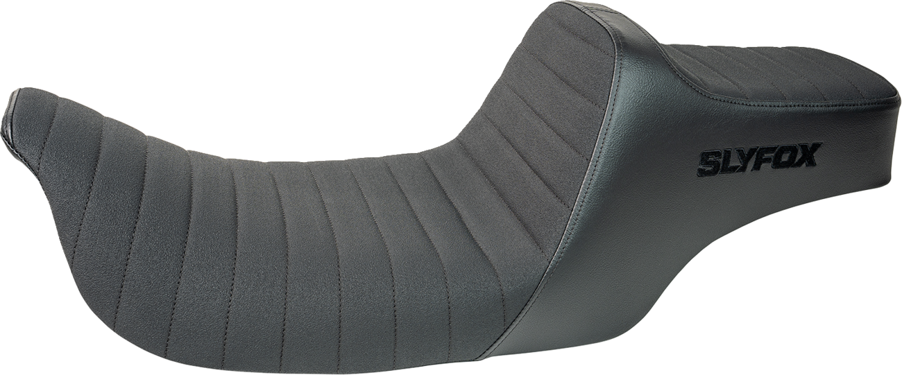 SLYFOX High Noon Seat - Vinyl - Classic Stitch - Black Logo - FL '97-'07 4702A-SlyFox