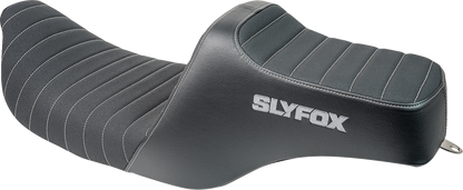 SLYFOX High Noon Seat - Vinyl - Classic Stitch - Gray Logo - FL '97-'07 4702B-SlyFox